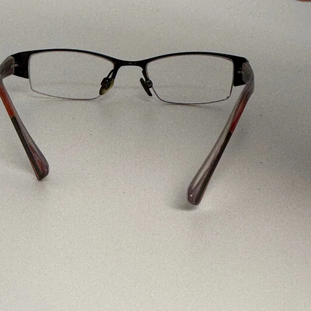 Kliik Denmark K-461 320 Eyeglasses Frames Brown‎ Multi Color 49-18-135 Half Rim